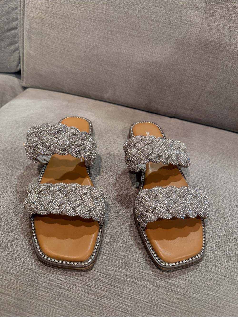 madden girl silver glitter sandals